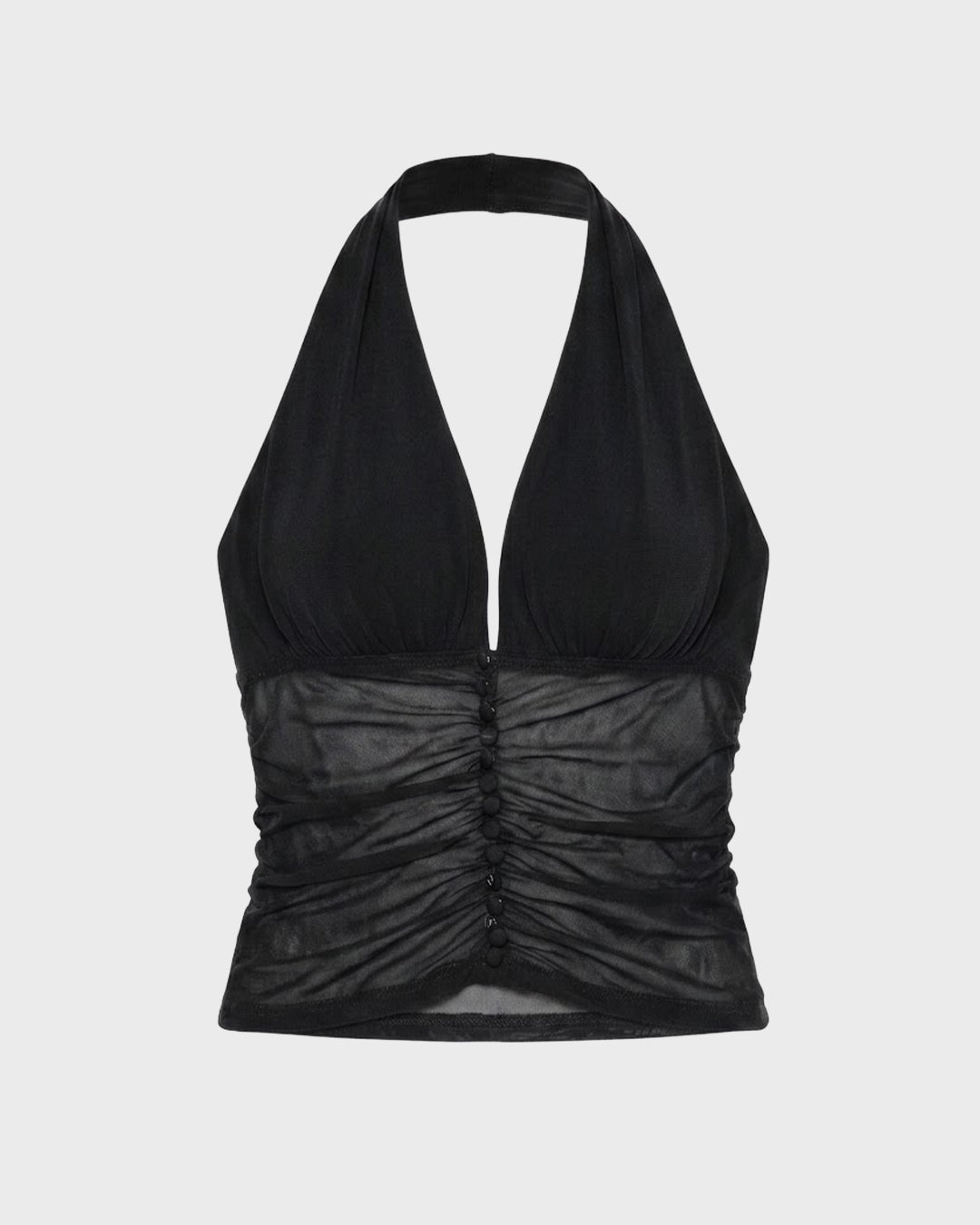 Ruched Halter Top