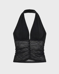 Ruched Halter Top
