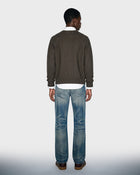 Maglione in maglia con linea raglan