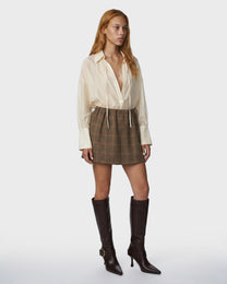 Anni Pleat Mini Skirt