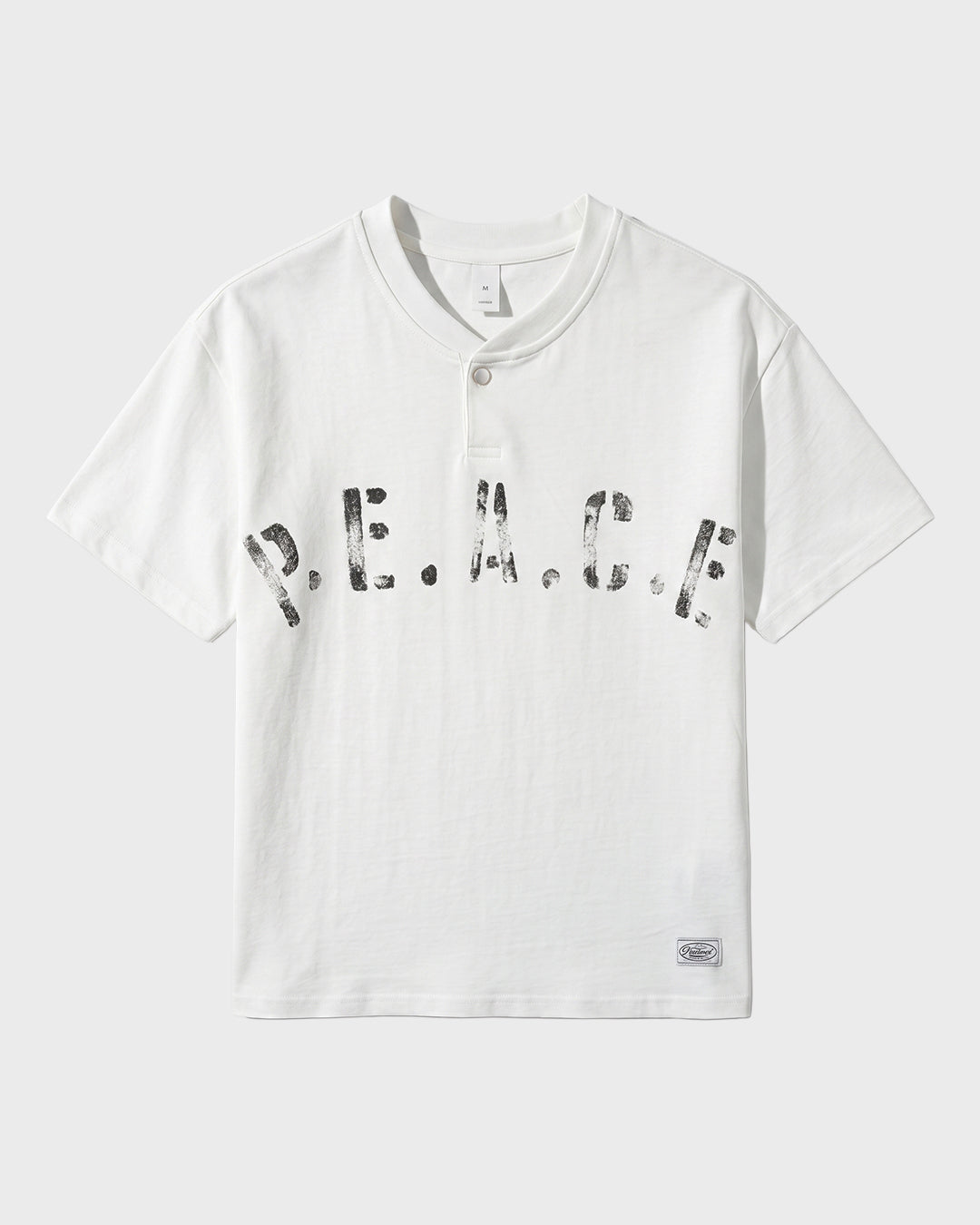 Henley con stencil "Peace"