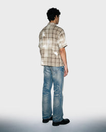 Bleach Splash Plaid Shirt