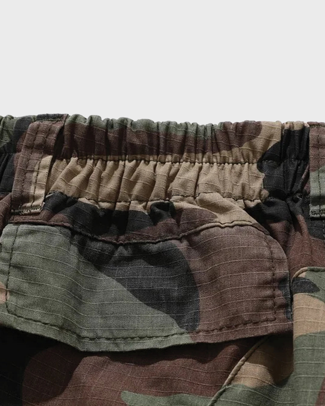 Pantalones cortos de mezclilla con pañuelo desteñido