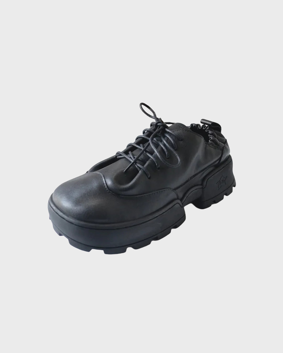 Paneled Leather Trainer