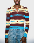 Four Stripe Cardigan Knit