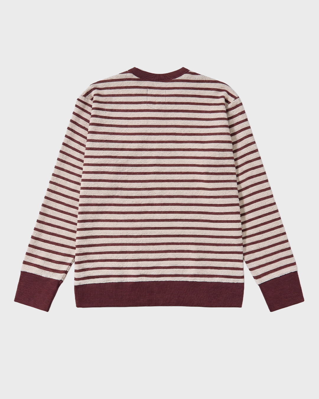 Maglione in maglia a righe effetto spugna