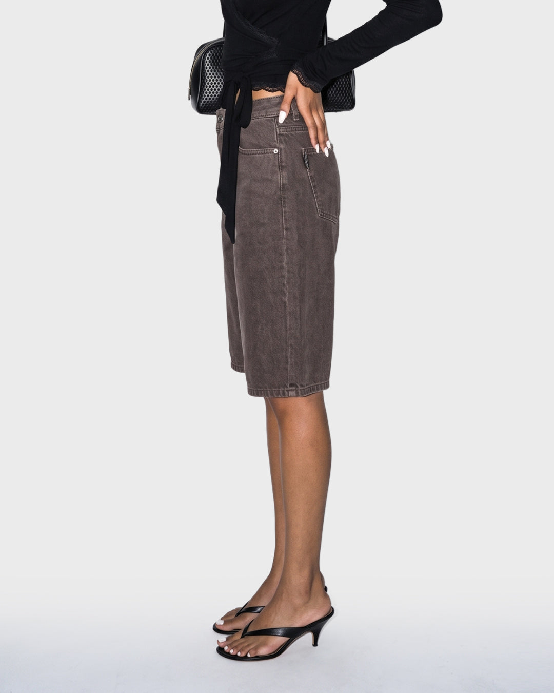 Pumice Stone Denim Shorts