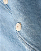 Camicia da campo in morbido indaco