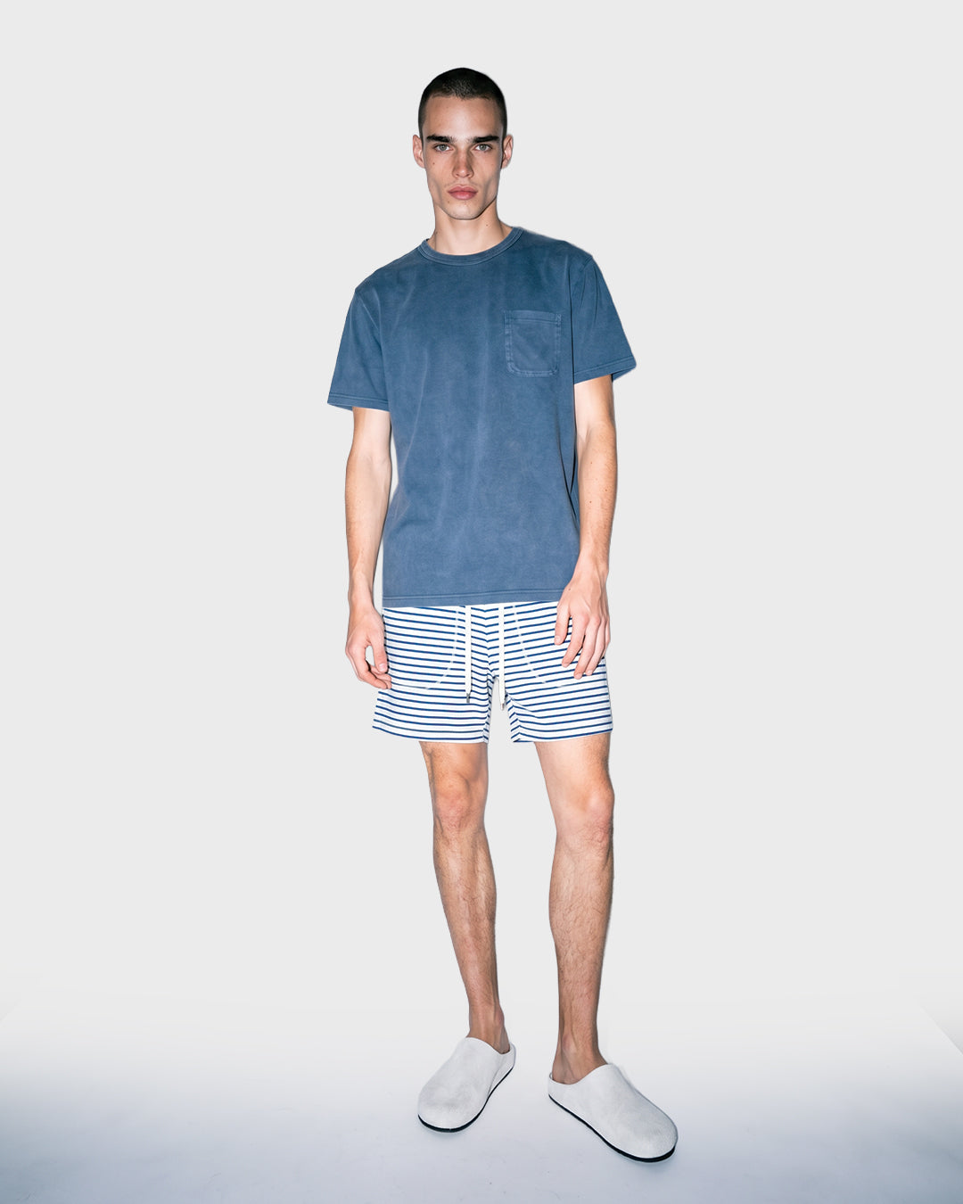 Pantalón corto de pijama a rayas