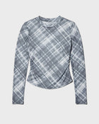 Blurred Plaid Top
