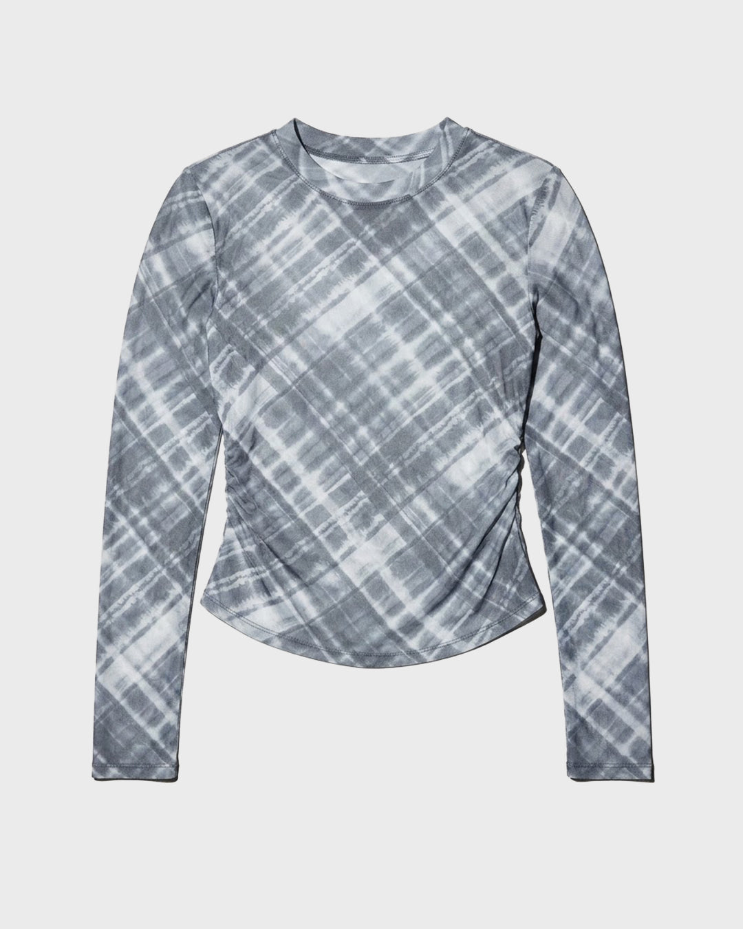 Blurred Plaid Top