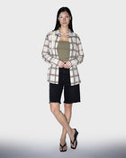Bleach Patch Plaid Shirt
