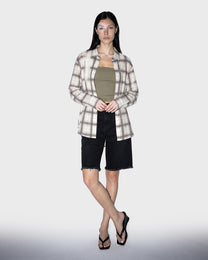 Bleach Patch Plaid Shirt