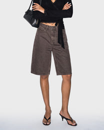 Pumice Stone Denim Shorts