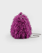 Curly Fur Crossbody Clutch