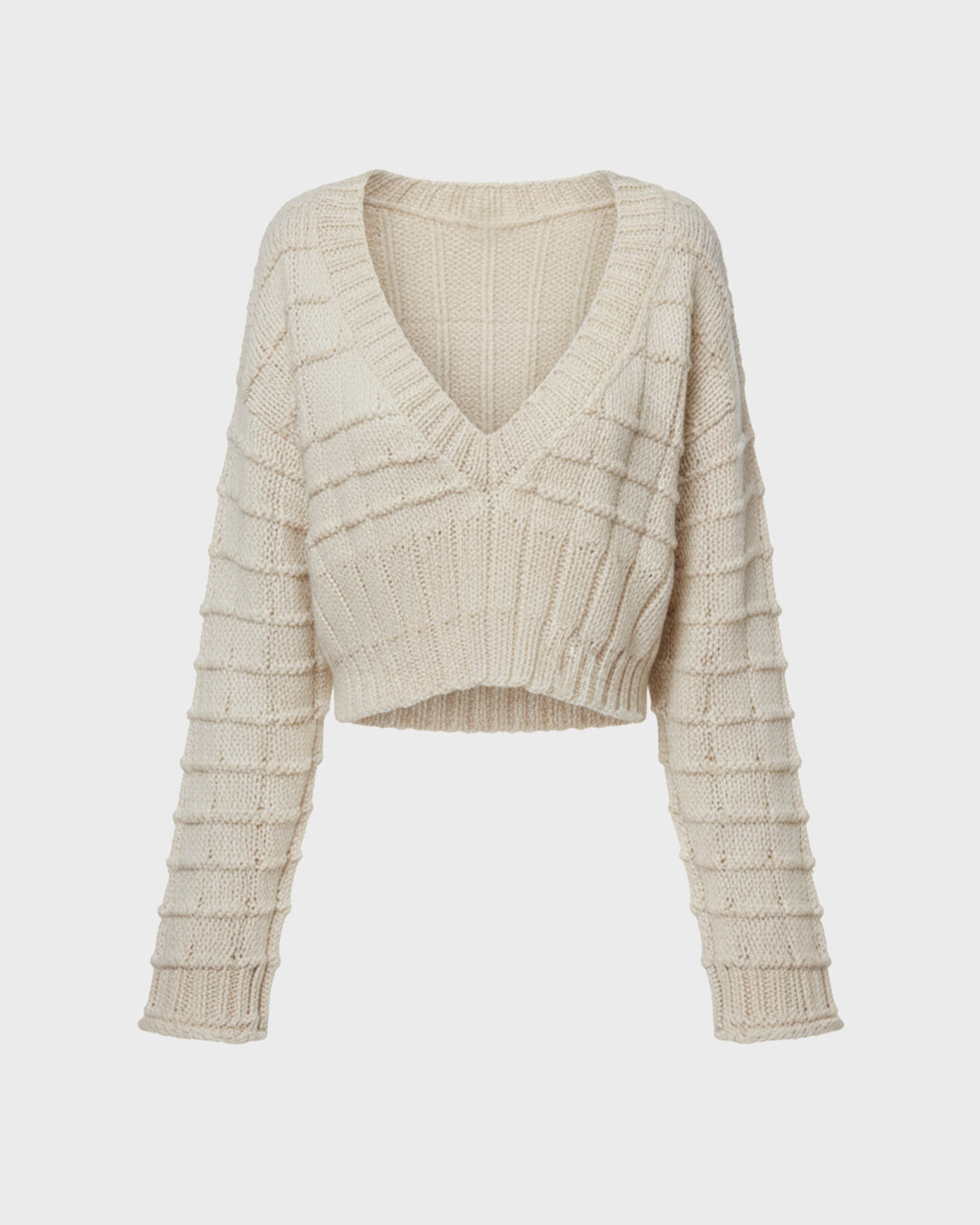 Purl Row Knit Sweater