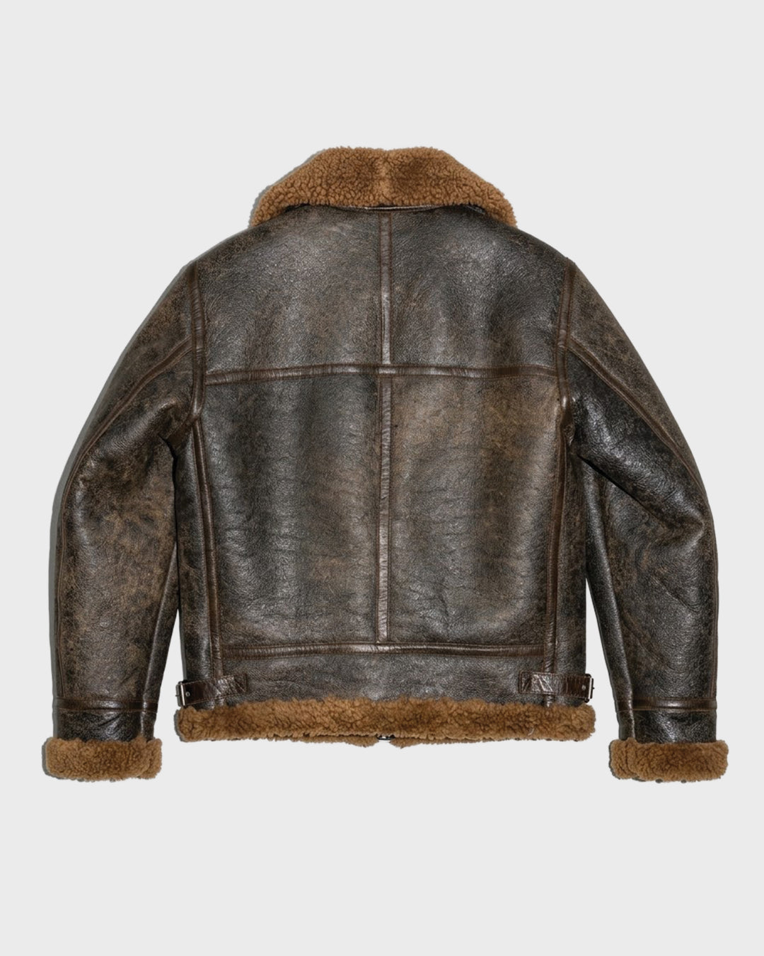 Leather Shearling Flight Jacket