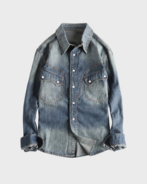 Pearl Snap Denim Shirt