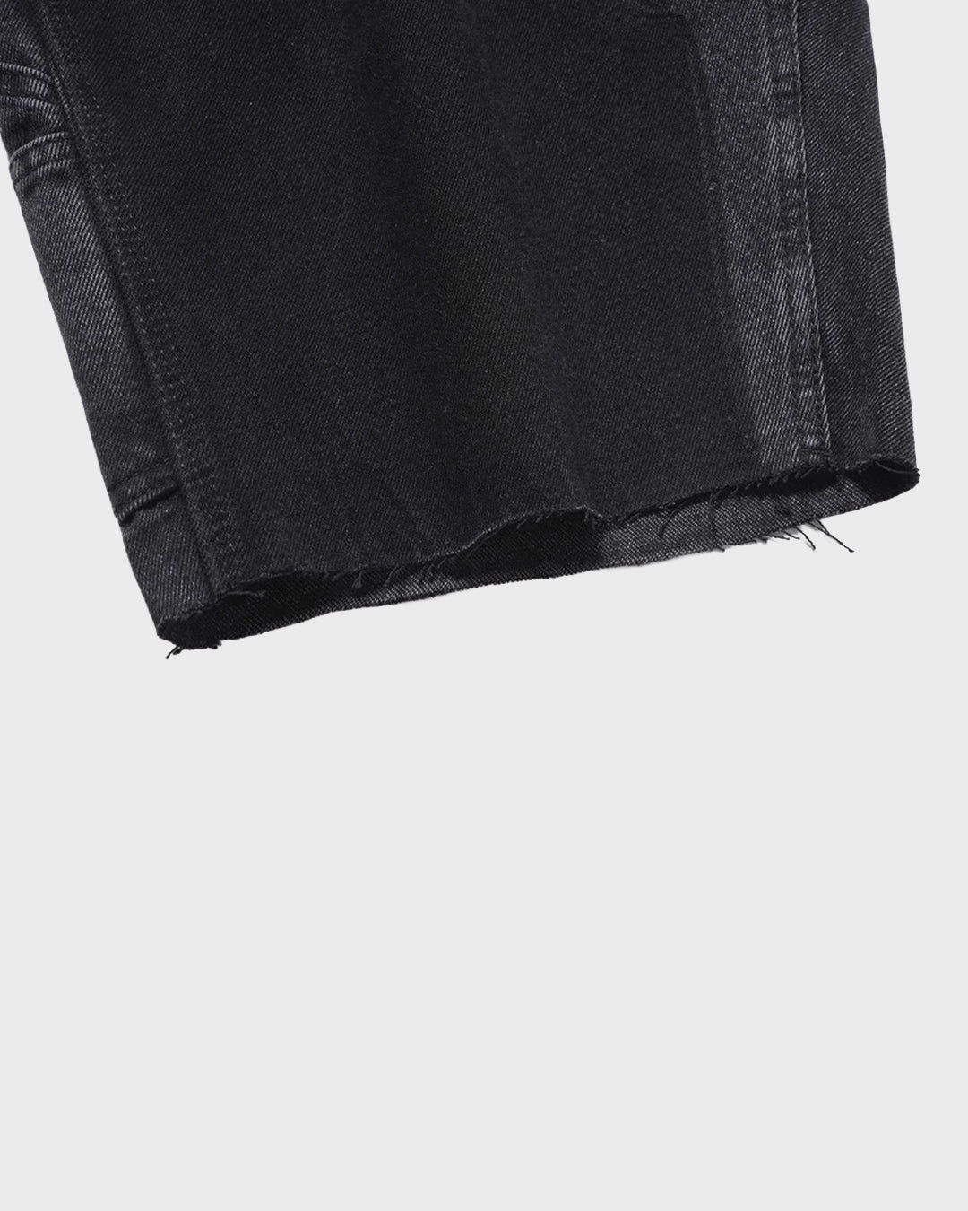 Shorts di jeans effetto candeggiato con bandana
