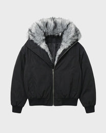 Fur Lined Bomber Jacket