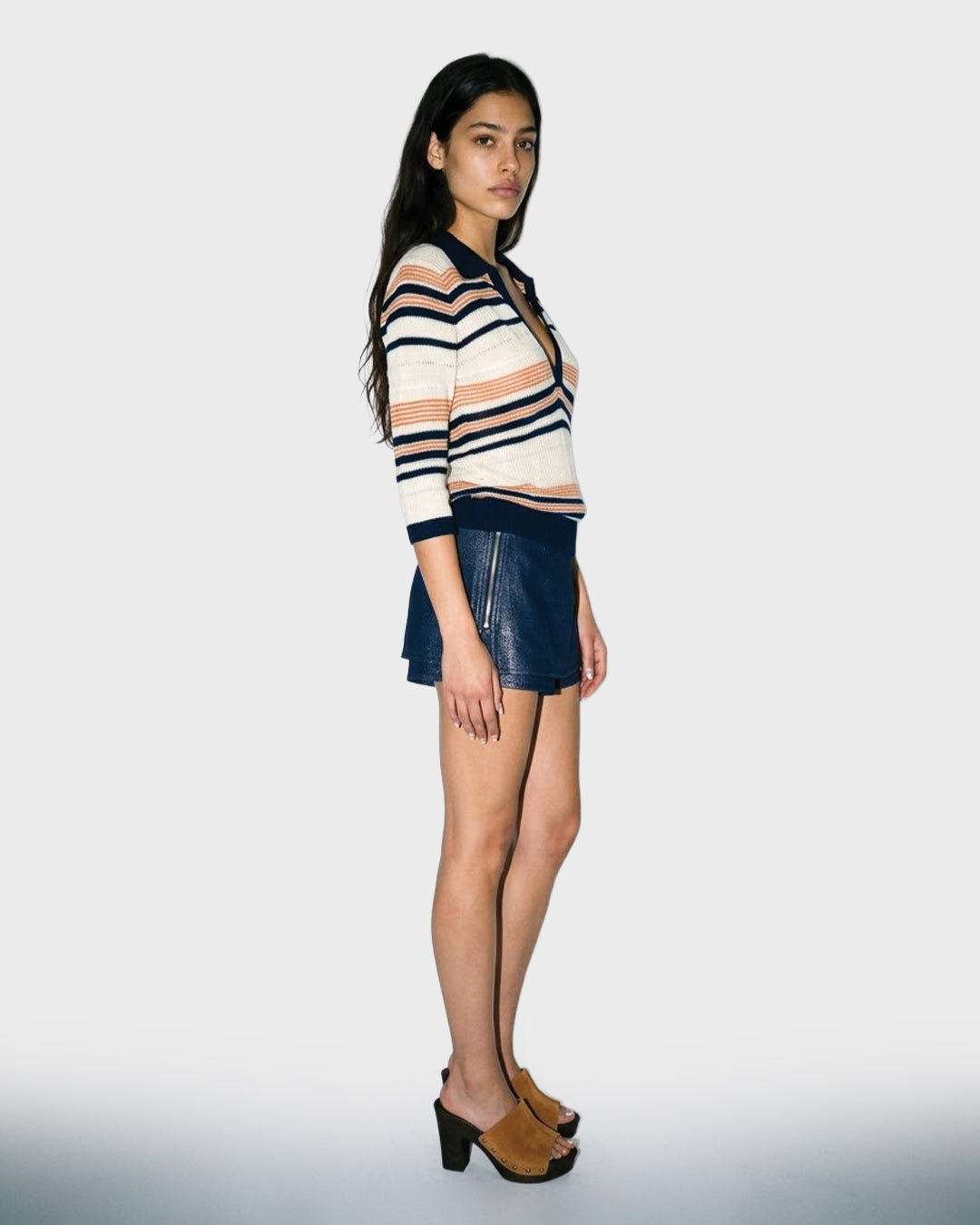 Indigo Shimmer Mini Skort