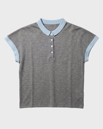 Contrast Cap Sleeve Polo