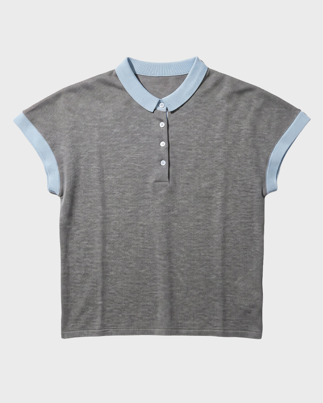 Contrast Cap Sleeve Polo