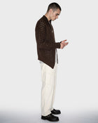 Cardigan mezza treccia