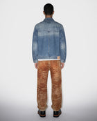 Chaqueta vaquera con botones de palanca