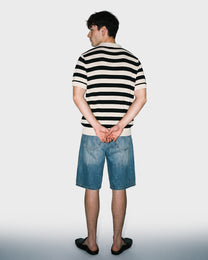Long Cut Denim Short