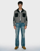 Glen Plaid Bomber Jacket
