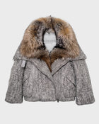 Puffed Wool Down Coat