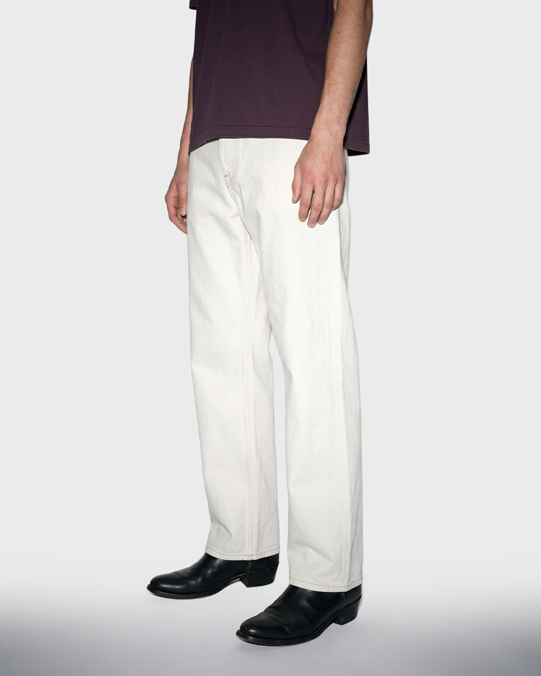 Selvedge Pearl Wide Jeans
