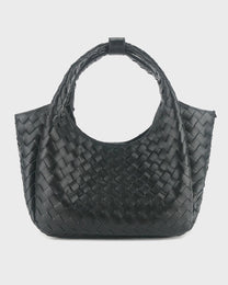 Woven Leather Tote Bag