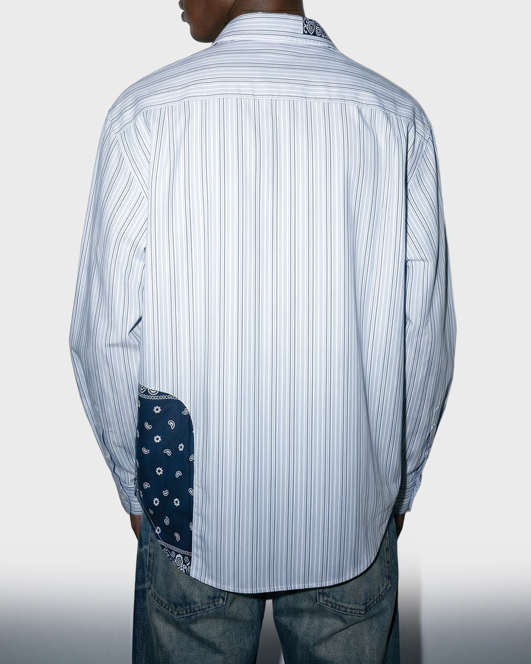 Camicia Oxford Paisley Patch