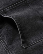 Shorts di jeans effetto candeggiato con bandana