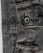 Gray Whisker Wash Jeans
