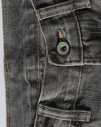 Gray Whisker Wash Jeans