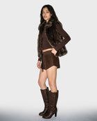 Wide Collar Fur Vest