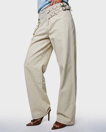 Double Buckle Jeans