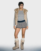 Toggle Lace Fur Boot