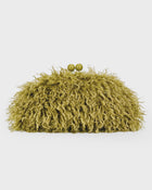 Curly Fur Crossbody Clutch