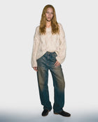 Halo Cable Mohair Sweater