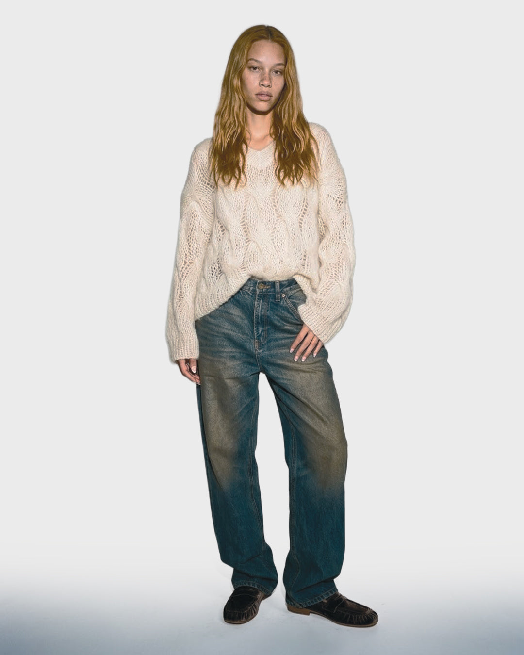 Dirty Wash Low-Rise Jean