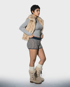 Puff Stitch Cashmere Wool Shorts