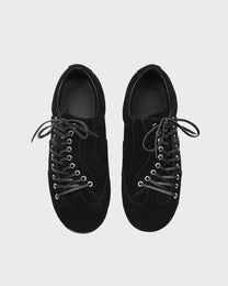 Asymmetrical Suede Lace Shoe