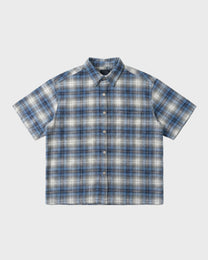 Soft Plaid Crop Shirt
