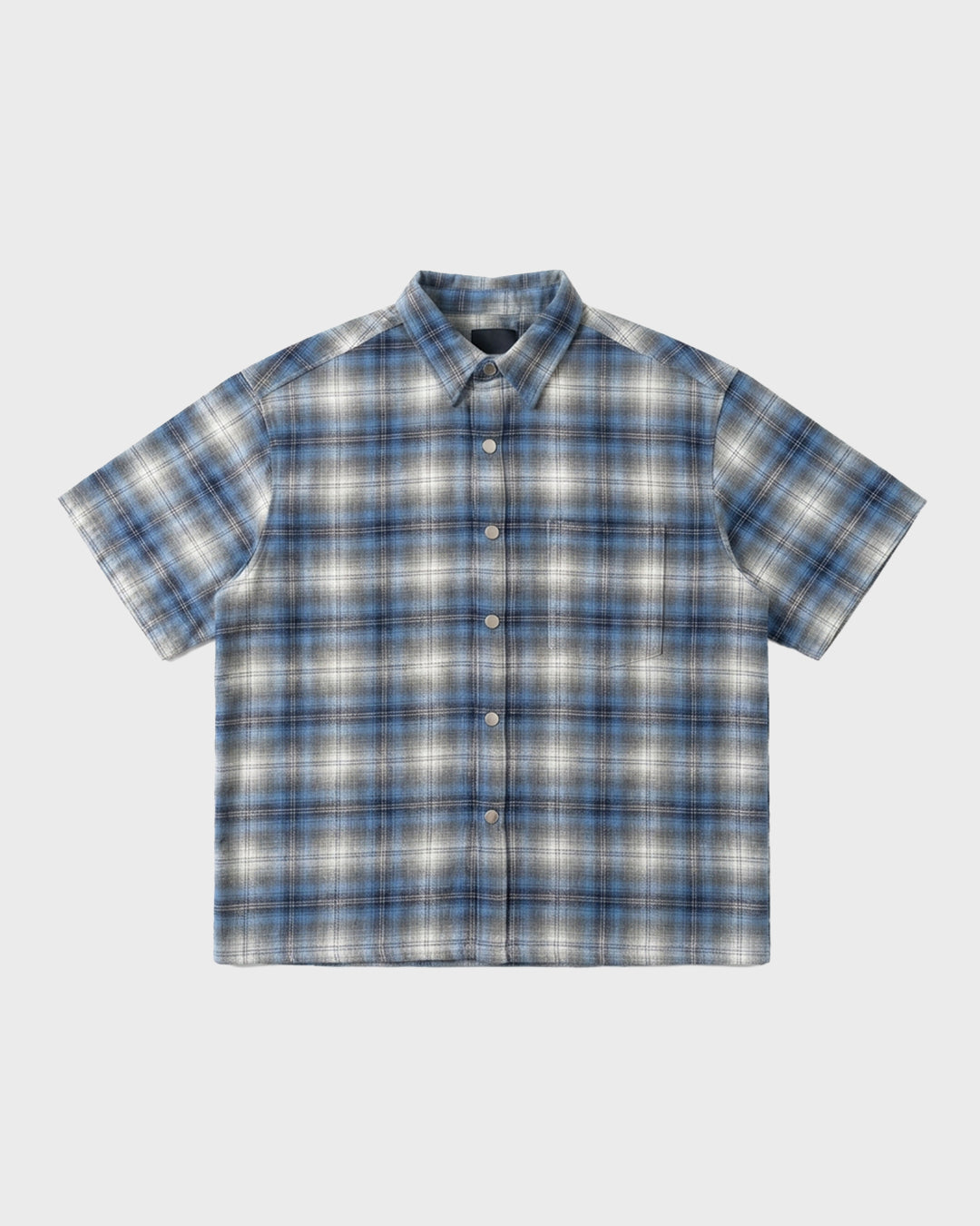Soft Plaid Crop Shirt