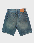Shorts di jeans effetto candeggiato con bandana