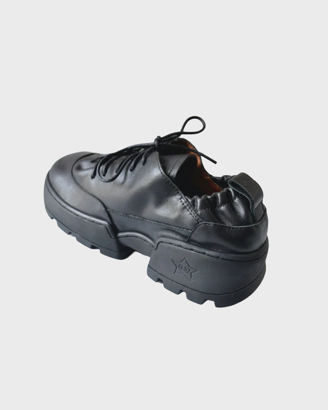 Paneled Leather Trainer